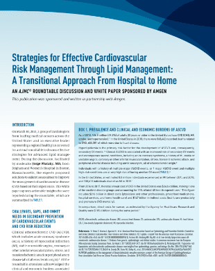 Effective Strategies for Advanced Lipid Management White Paper Download