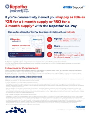 Repatha Program AMGEN® SupportPlus | Repatha® (evolocumab)
